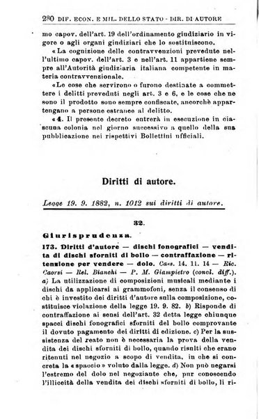 Il dizionario penale rassegna completa di giurisprudenza e dottrina. Parte seconda, Leggi speciali