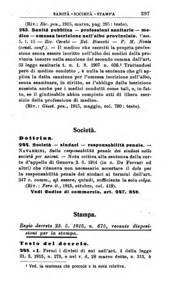 Il dizionario penale rassegna completa di giurisprudenza e dottrina. Parte seconda, Leggi speciali