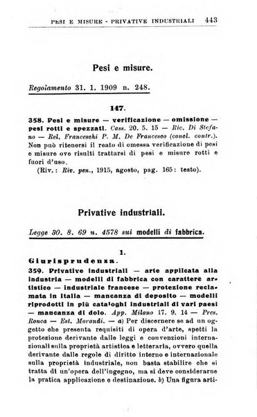 Il dizionario penale rassegna completa di giurisprudenza e dottrina. Parte seconda, Leggi speciali