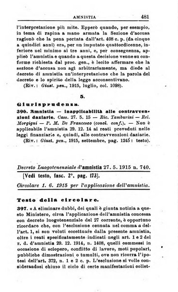 Il dizionario penale rassegna completa di giurisprudenza e dottrina. Parte seconda, Leggi speciali