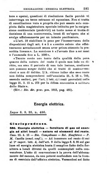 Il dizionario penale rassegna completa di giurisprudenza e dottrina. Parte seconda, Leggi speciali