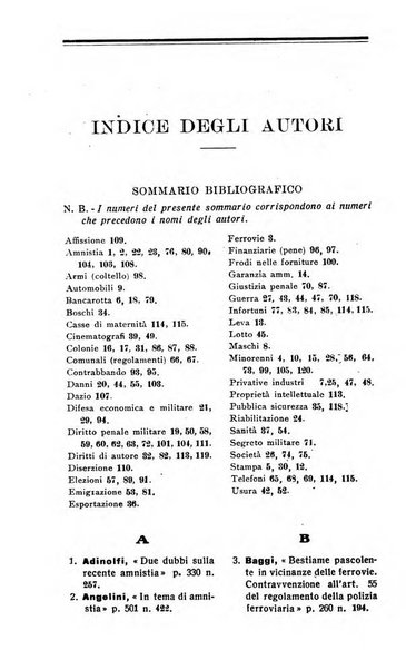 Il dizionario penale rassegna completa di giurisprudenza e dottrina. Parte seconda, Leggi speciali