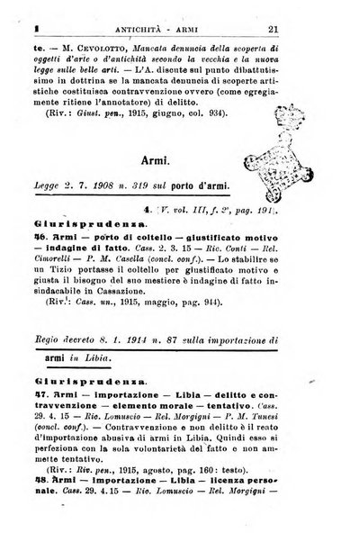 Il dizionario penale rassegna completa di giurisprudenza e dottrina. Parte seconda, Leggi speciali