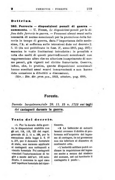 Il dizionario penale rassegna completa di giurisprudenza e dottrina. Parte seconda, Leggi speciali