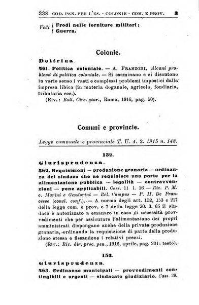 Il dizionario penale rassegna completa di giurisprudenza e dottrina. Parte seconda, Leggi speciali