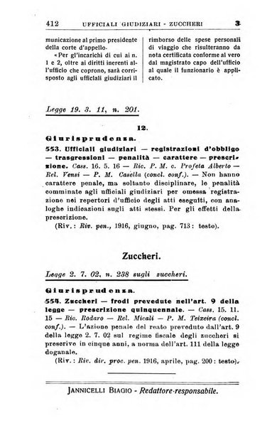 Il dizionario penale rassegna completa di giurisprudenza e dottrina. Parte seconda, Leggi speciali