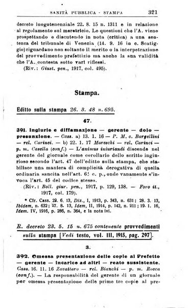 Il dizionario penale rassegna completa di giurisprudenza e dottrina. Parte seconda, Leggi speciali