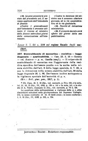 Il dizionario penale rassegna completa di giurisprudenza e dottrina. Parte seconda, Leggi speciali