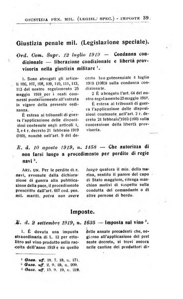 Il dizionario penale rassegna completa di giurisprudenza e dottrina. Parte seconda, Leggi speciali