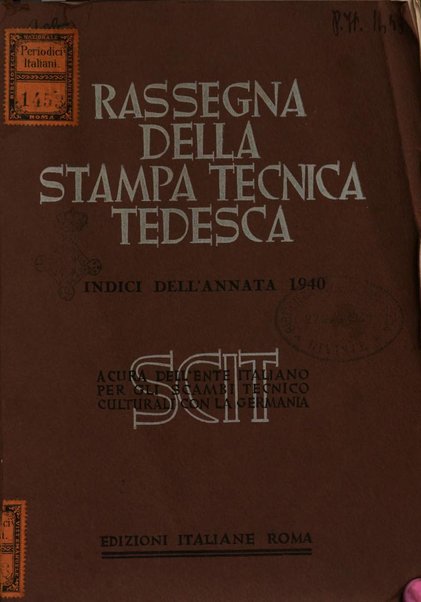 Rassegna della stampa tecnica tedesca