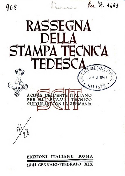 Rassegna della stampa tecnica tedesca