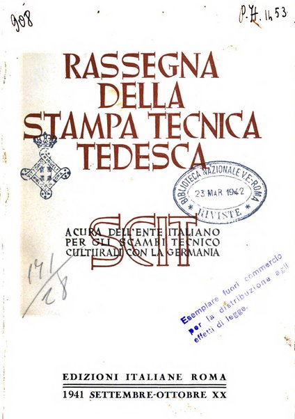 Rassegna della stampa tecnica tedesca