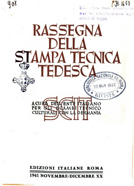 Rassegna della stampa tecnica tedesca