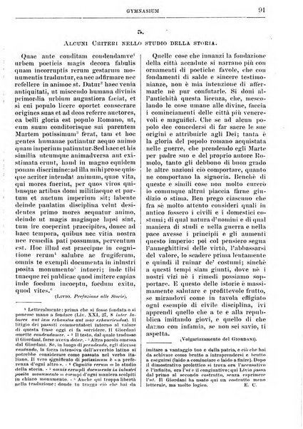 Gymnasium periodico letterario-didattico per le scuole secondarie