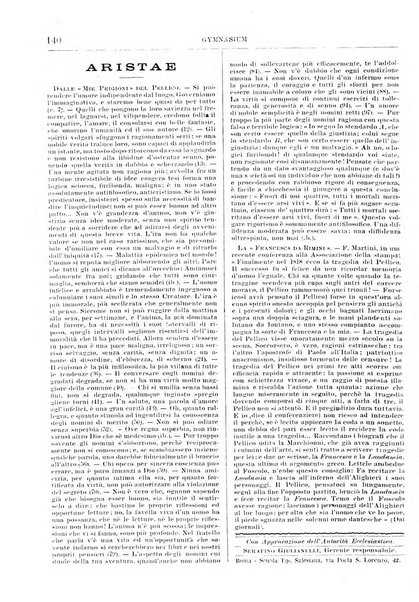 Gymnasium periodico letterario-didattico per le scuole secondarie