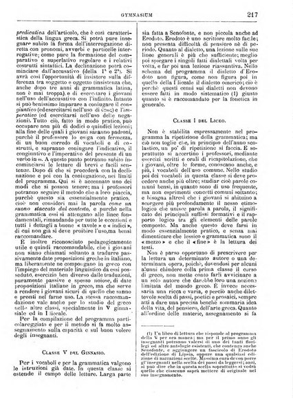 Gymnasium periodico letterario-didattico per le scuole secondarie