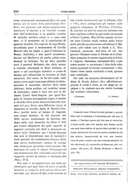 Gymnasium periodico letterario-didattico per le scuole secondarie