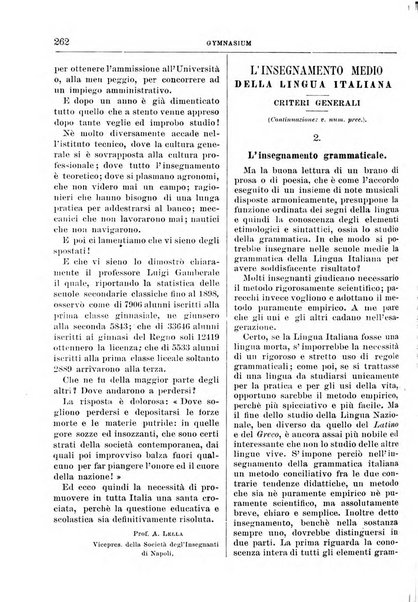 Gymnasium periodico letterario-didattico per le scuole secondarie