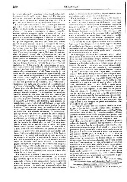 Gymnasium periodico letterario-didattico per le scuole secondarie