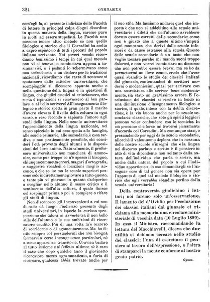 Gymnasium periodico letterario-didattico per le scuole secondarie