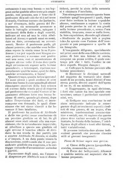 Gymnasium periodico letterario-didattico per le scuole secondarie