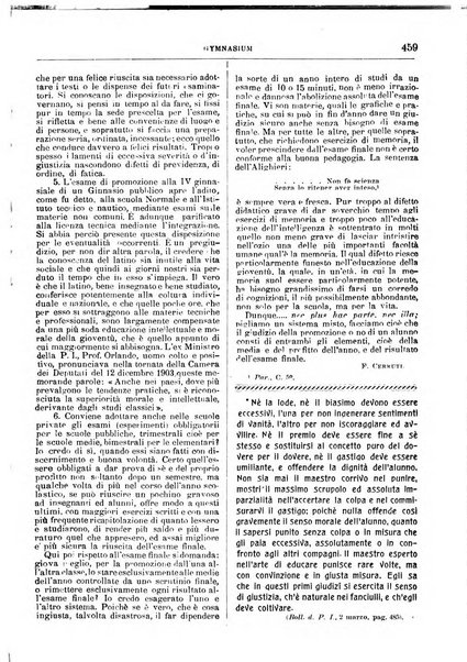 Gymnasium periodico letterario-didattico per le scuole secondarie