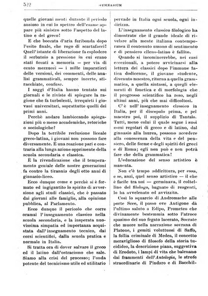 Gymnasium periodico letterario-didattico per le scuole secondarie