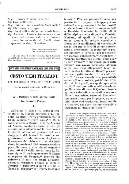 Gymnasium periodico letterario-didattico per le scuole secondarie