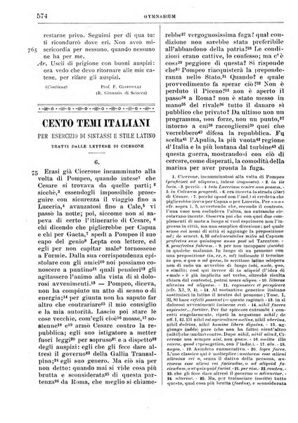 Gymnasium periodico letterario-didattico per le scuole secondarie