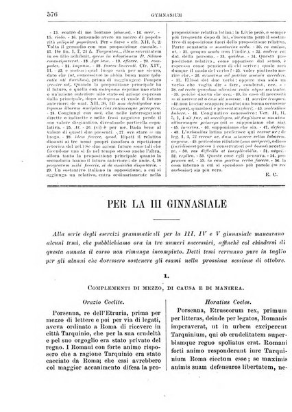 Gymnasium periodico letterario-didattico per le scuole secondarie