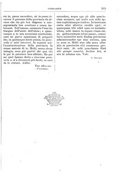 Gymnasium periodico letterario-didattico per le scuole secondarie