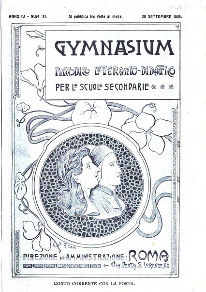 Gymnasium periodico letterario-didattico per le scuole secondarie