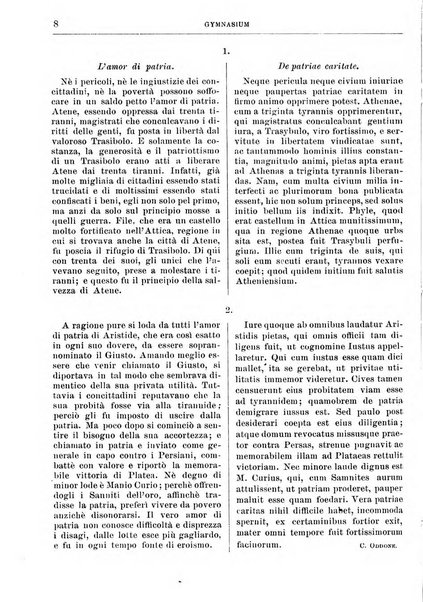 Gymnasium periodico letterario-didattico per le scuole secondarie