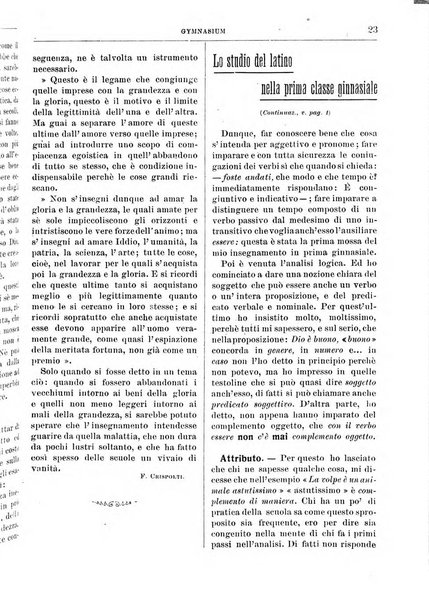 Gymnasium periodico letterario-didattico per le scuole secondarie