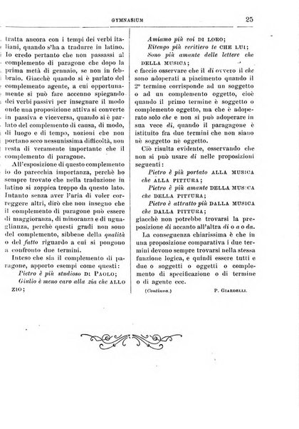 Gymnasium periodico letterario-didattico per le scuole secondarie