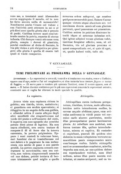 Gymnasium periodico letterario-didattico per le scuole secondarie