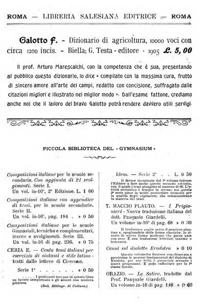 Gymnasium periodico letterario-didattico per le scuole secondarie