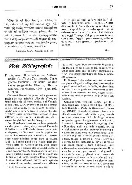 Gymnasium periodico letterario-didattico per le scuole secondarie