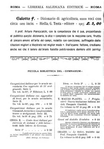 Gymnasium periodico letterario-didattico per le scuole secondarie