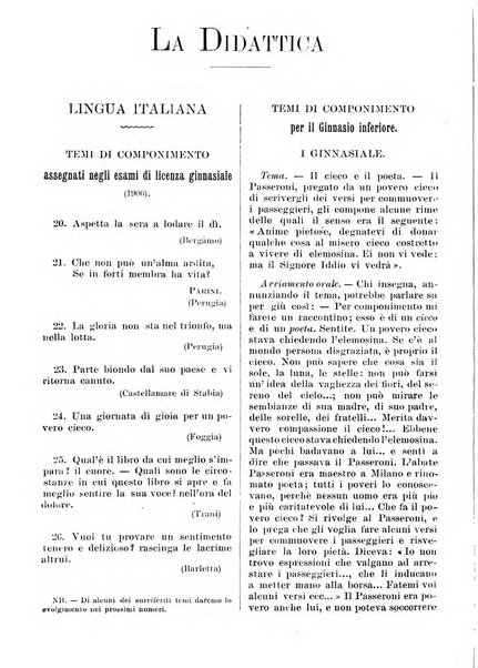 Gymnasium periodico letterario-didattico per le scuole secondarie