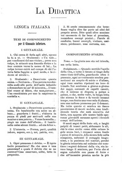 Gymnasium periodico letterario-didattico per le scuole secondarie