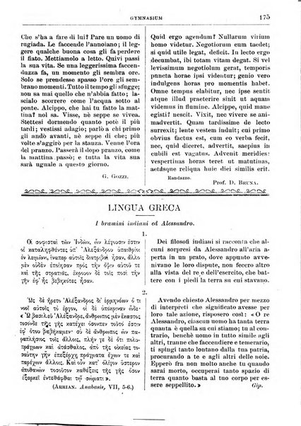 Gymnasium periodico letterario-didattico per le scuole secondarie