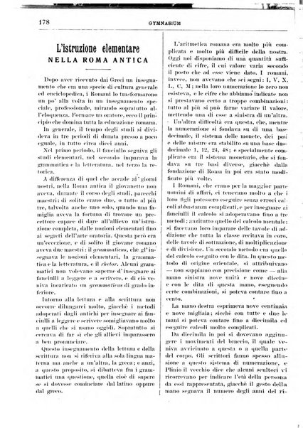 Gymnasium periodico letterario-didattico per le scuole secondarie