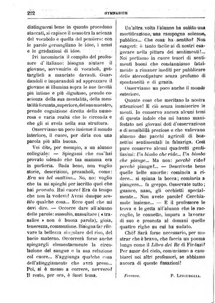 Gymnasium periodico letterario-didattico per le scuole secondarie