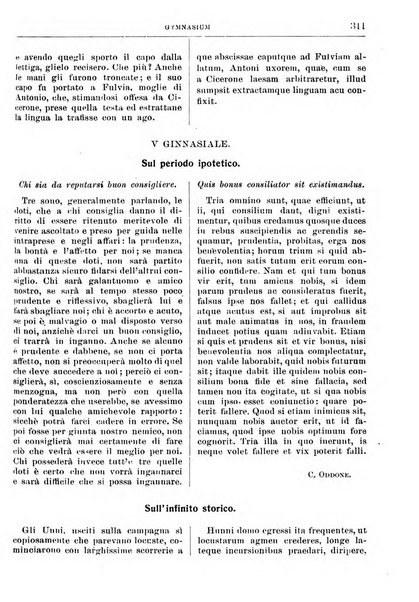 Gymnasium periodico letterario-didattico per le scuole secondarie