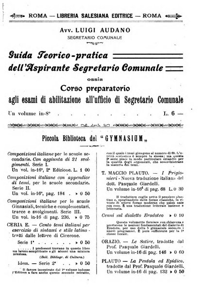 Gymnasium periodico letterario-didattico per le scuole secondarie