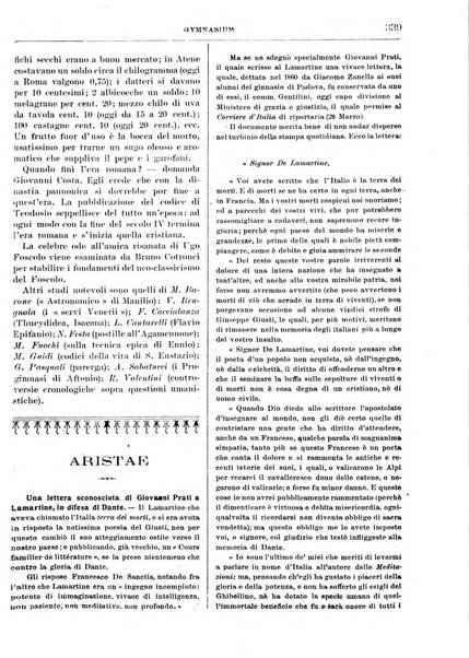 Gymnasium periodico letterario-didattico per le scuole secondarie