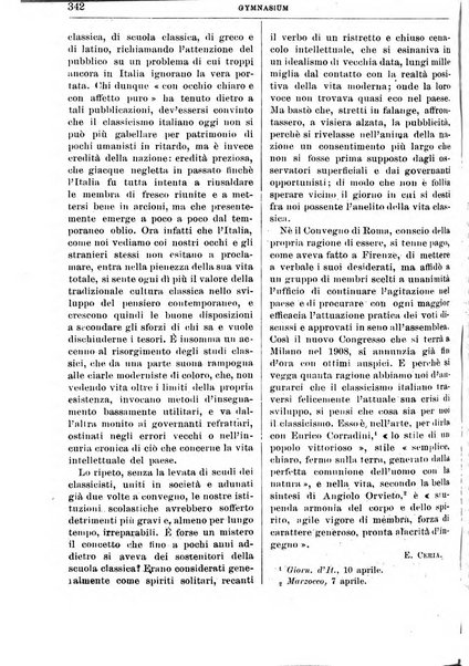 Gymnasium periodico letterario-didattico per le scuole secondarie