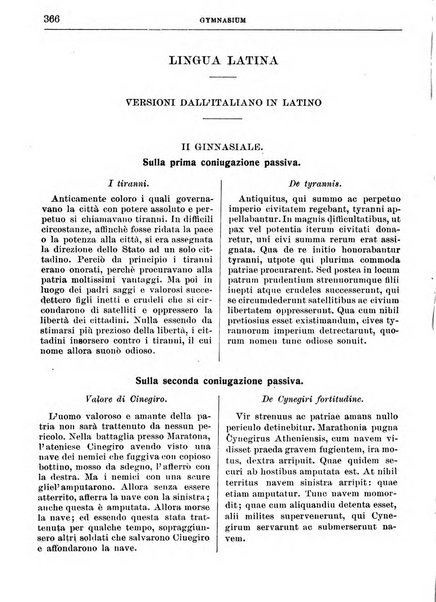 Gymnasium periodico letterario-didattico per le scuole secondarie