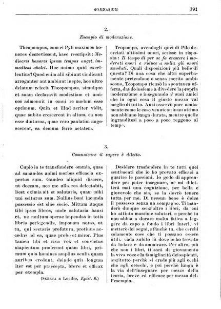 Gymnasium periodico letterario-didattico per le scuole secondarie